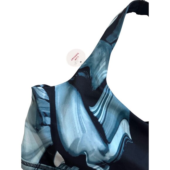 SPANX Low Impact Marbled Blue Bra Size Medium NEW - Picture 5 of 6